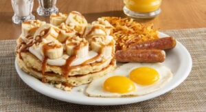 It’s Bananas Salted Caramel Pancake Breakfast