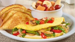 Loaded Veggie Omelette